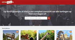 Desktop Screenshot of kortingkaartjes.nl